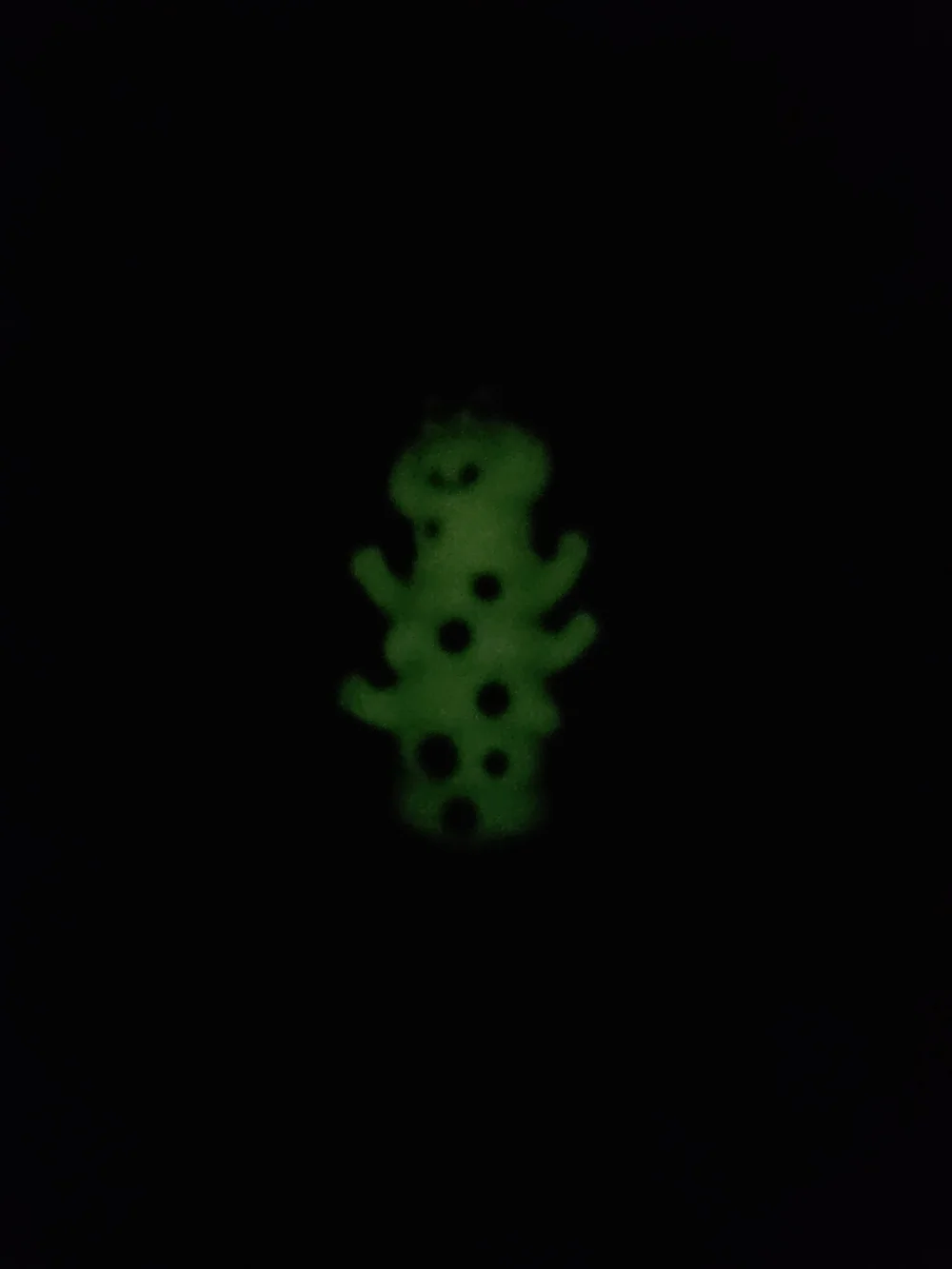 Vintage Avon Caterpillar Balm Holder Glow In The Dark